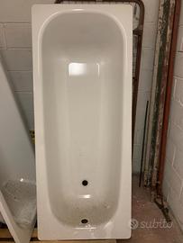 Vasca da incasso in acciaio 170x70