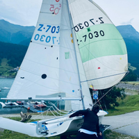 505 Parker racing dinghy