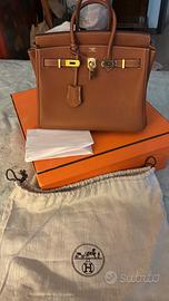 Borsa Birkin 25 Gold