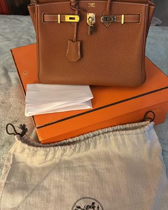 Borsa Birkin 25 Gold