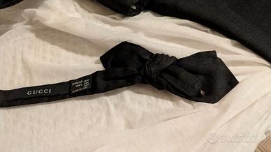 Gucci Papillon seta 100 % nero