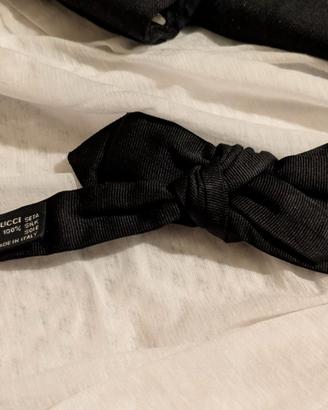 Gucci Papillon seta 100 % nero