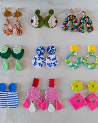 Orecchini fatti a mano multicolori