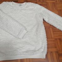 Felpa in pelliccia bianca 