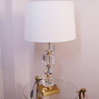 Paio di Lampade da tavolo oro e cristalo Zarahome