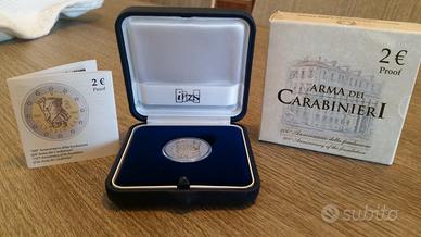 Moneta 2 euro bicentenario Carabinieri Proof