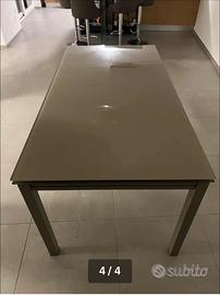 Tavolo in vetro temperato 110x70 chiuso