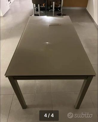 Tavolo in vetro temperato 110x70 chiuso