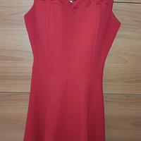 Vestito rosso con fiocco Zuiki