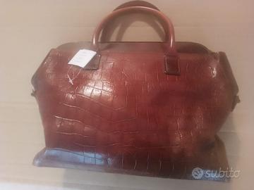 Borsa marrone in pelle