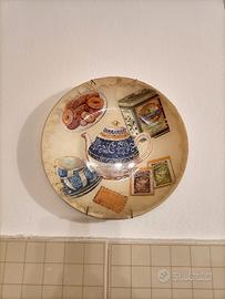 piatto in decupage