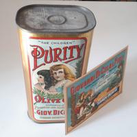 latta di cola termini imerese scatola antica olio