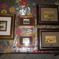 Quadri su foglia d'oro vintage