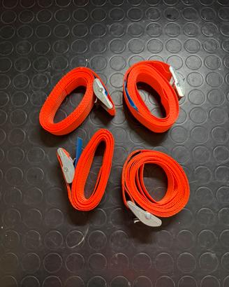 Set 4 cinghie di fissaggio a bloccaggio rapido