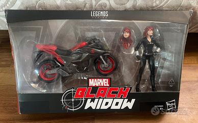 Marvel Legends Black Widow con moto