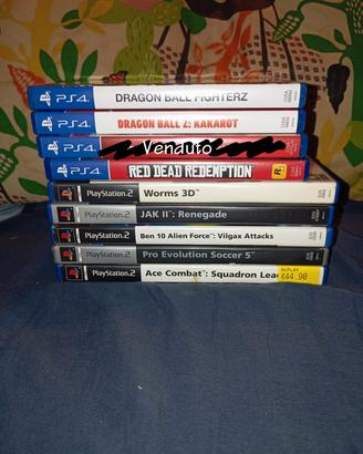 LOTTO GIOCHI PS4,PS2 Consegna solo Trieste a mano