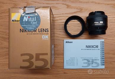 Obiettivo Nikon DX - AFS NIKKOR 35mm 1:1.8 G