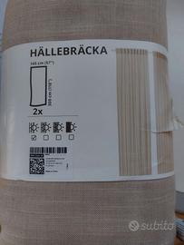 4 tende nuove con bastoni e supporti fissaggio