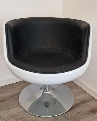 poltrona girevole design stile vintage
