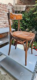 sedie anni 50/60 stile vecchia trattoria
