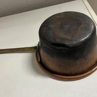 Pentola antica in rame stagnato -fine ‘800/900