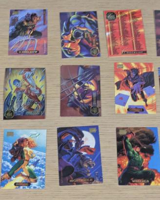 Lotto 15 trading card Marvel Varie
