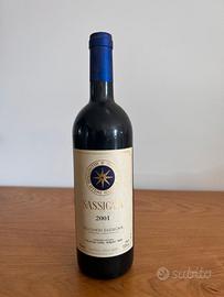 bottiglia Sassicaia 2001