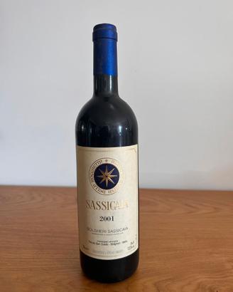 bottiglia Sassicaia 2001