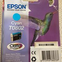 Cartuccia Epson T0802 ciano e T0803 magenta, nuove