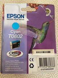 Cartuccia Epson T0802 ciano e T0803 magenta, nuove