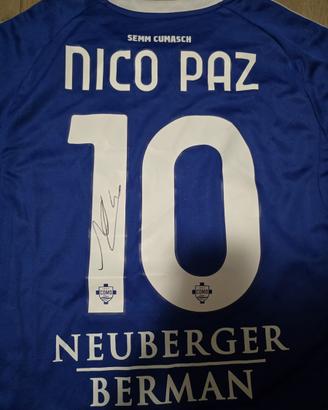 Maglia Nico Paz autografata Como