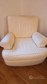 Poltrona tessuto ecru