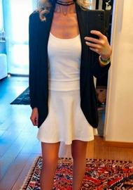 Cardigan nero fluido Miss Moda Tg Unica donna 