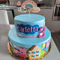Torta scenografica Peppa pig