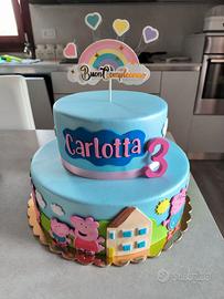 Torta scenografica Peppa pig