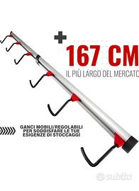 Portabici da 6 bici da parete