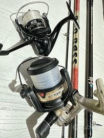 Canne da pesca e mulinelli Surfcasting in stock