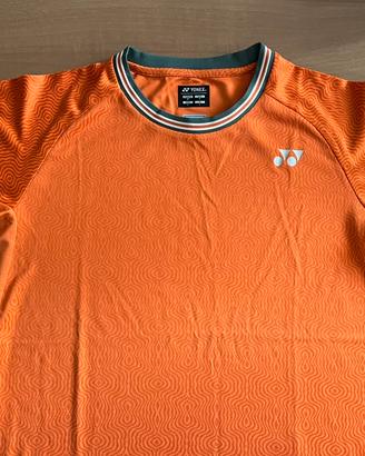 T shirt da tennis uomo Yonex Paris orange tg. M