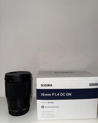 Sigma 16mm 1.4  - e-mount
