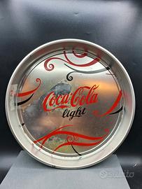 Vassoio usato metallo coca cola light diametro 32 