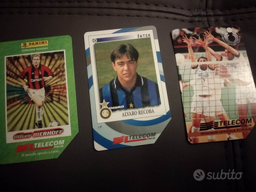 Schede telefoniche Recoba Inter Bierhoff Milan