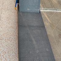 lettino da giardino in Rattan