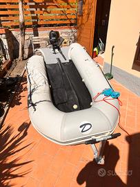 Gommone duramar con carrello manuale
