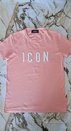 T-shirt Dsquared2 Icon Rosa - Taglia M - Rara