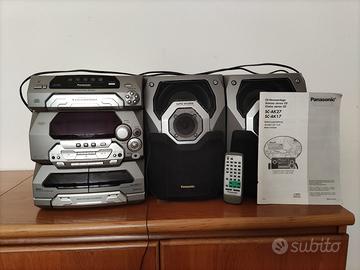 impianto stereo 5 cd panasonic SA-AK27