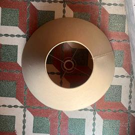 Paralume piatto disco oro champagne vintage