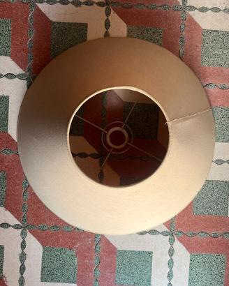 Paralume piatto disco oro champagne vintage