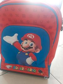 zaino trolley scuola super mario
