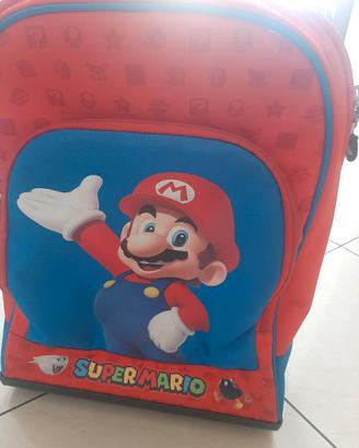 zaino trolley scuola super mario