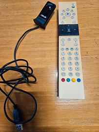 TELECOMANDO E RICEVITORE USB ASUS PER MEDIA CENTER